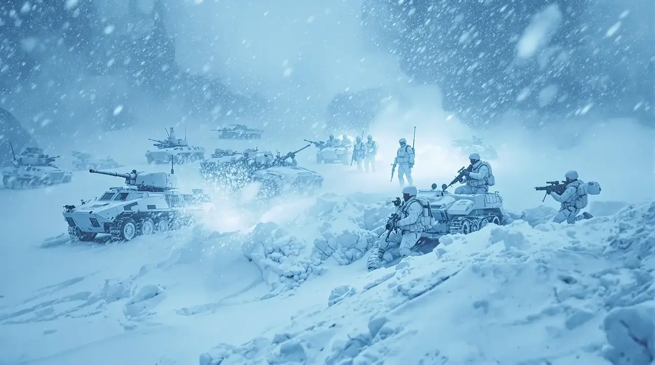 雪原追击高清剧照背景